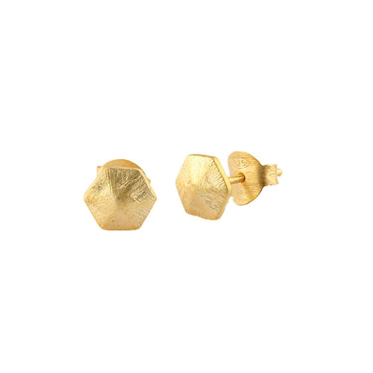 Stylish Gold Platted Silver Earring for Women