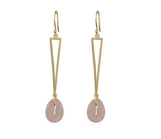 Modern Design Gemstone Drop Earring made with 925 Sterling Silver