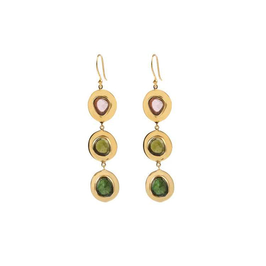 925 Silver Multi Stone Earring