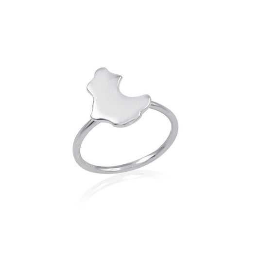 Plain Ring With Silver