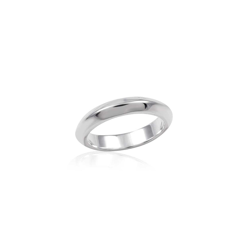 Stylish Plain Silver Ring with 925 Sterling Silver