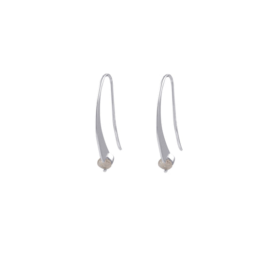 925 Silver Single Stone Ring Earring