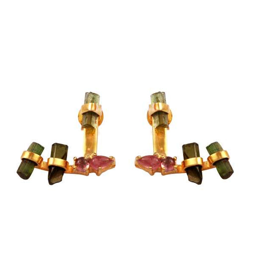 925 Silver Multi Gemstone Earring