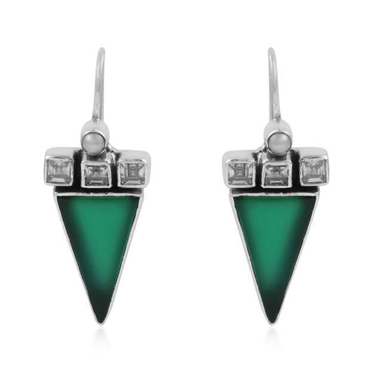 925 Silver Multi Gemstone Earring