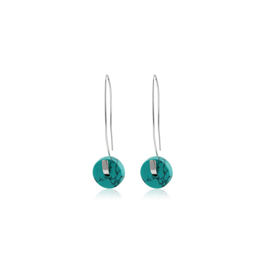 925 Silver Single Stone Ring Earring