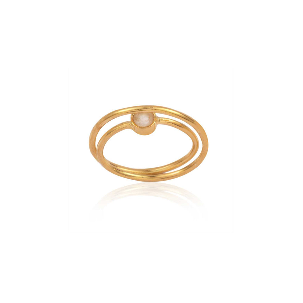 Silver Gemstone Band made with 925 Sterling Silver