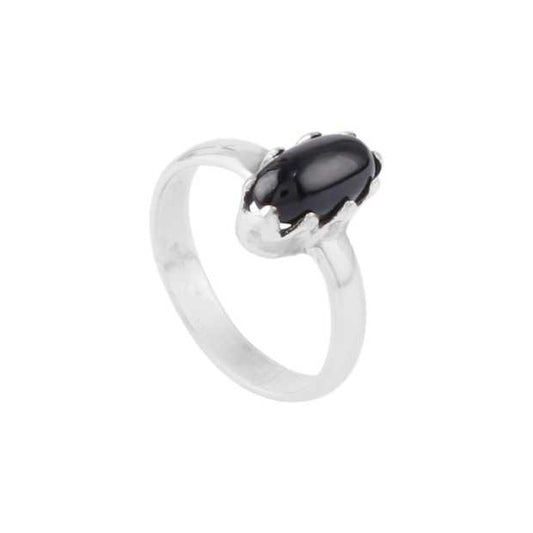 925 Sterling Silver Single Stone Silver Ring