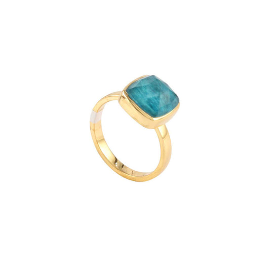 Silver Gemstone Ring