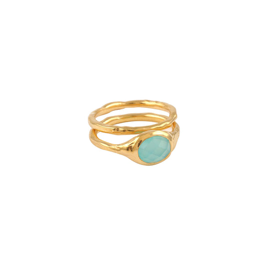 925 Sterling Silver Modern Single Stone Silver Ring