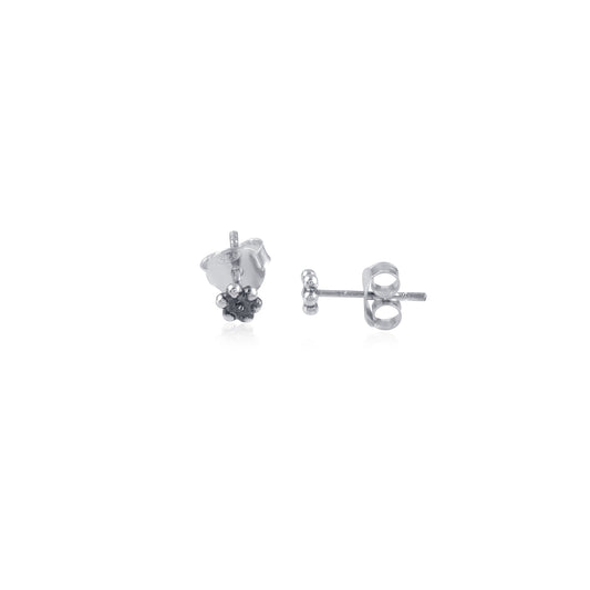 925 Silver Plain Bead Stud Earring