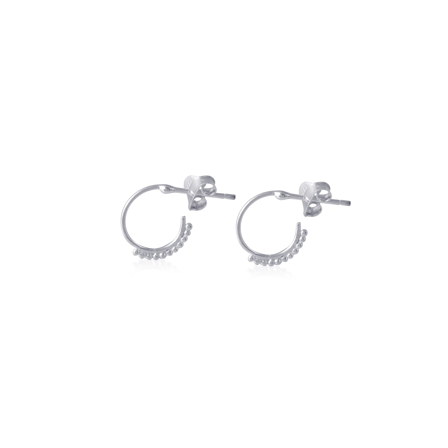 925 Silver Plain Stud Earring
