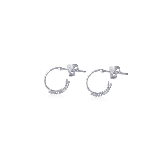 925 Silver Plain Stud Earring