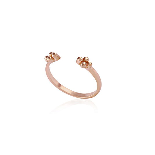 925 Sterling Silver Plain Studded Silver Ring