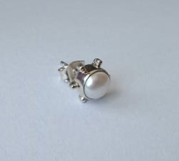 White Moonstone Earring made with 925 Sterling Silver for Women