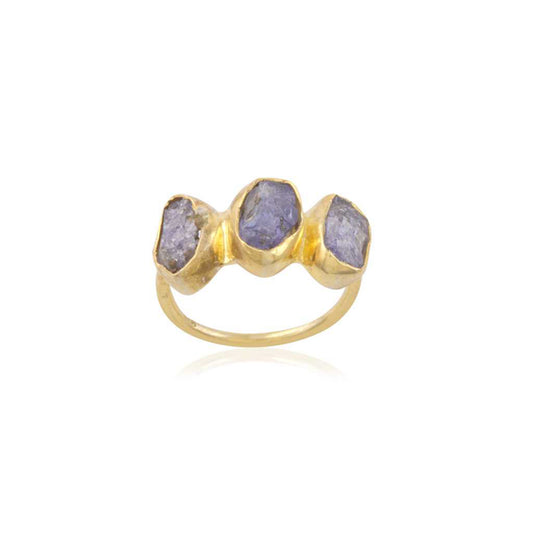 Multi Gemstone Silver Ring