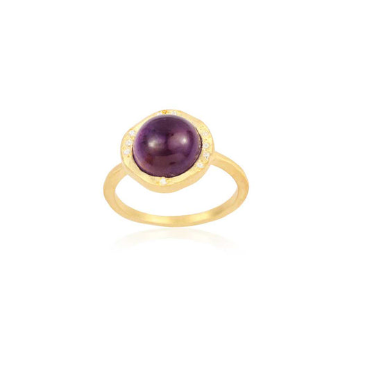 Silver Multi Gemstone Ring
