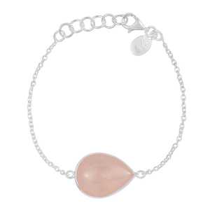 Bazel Set Gemstone Bracelet With 925 Sterling Silver