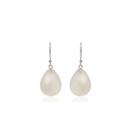 Silver Single Stone Earring