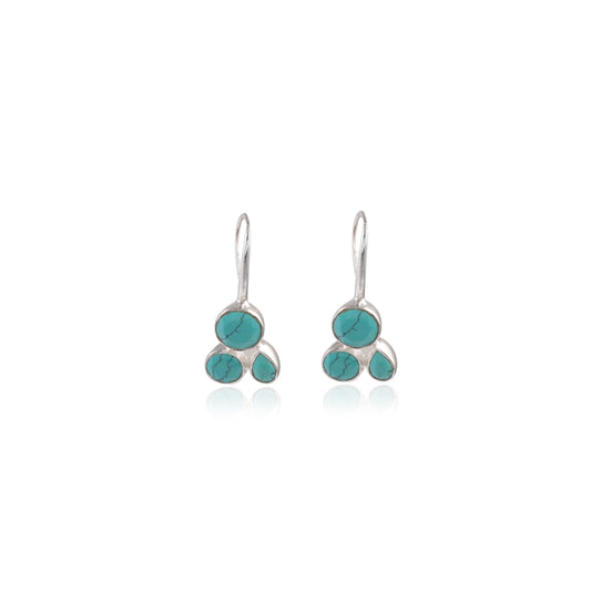 925 Silver Multi Gemstone Earring