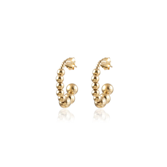 Modern Design Gold Platted Silver Earring for Women