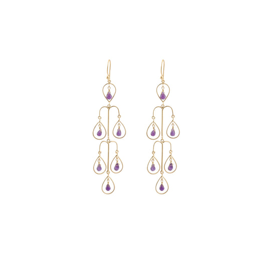 925 Silver Multi Gemstone Earring