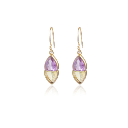 Elegant Gemstone Drop Earring made with 925 Sterling Silver