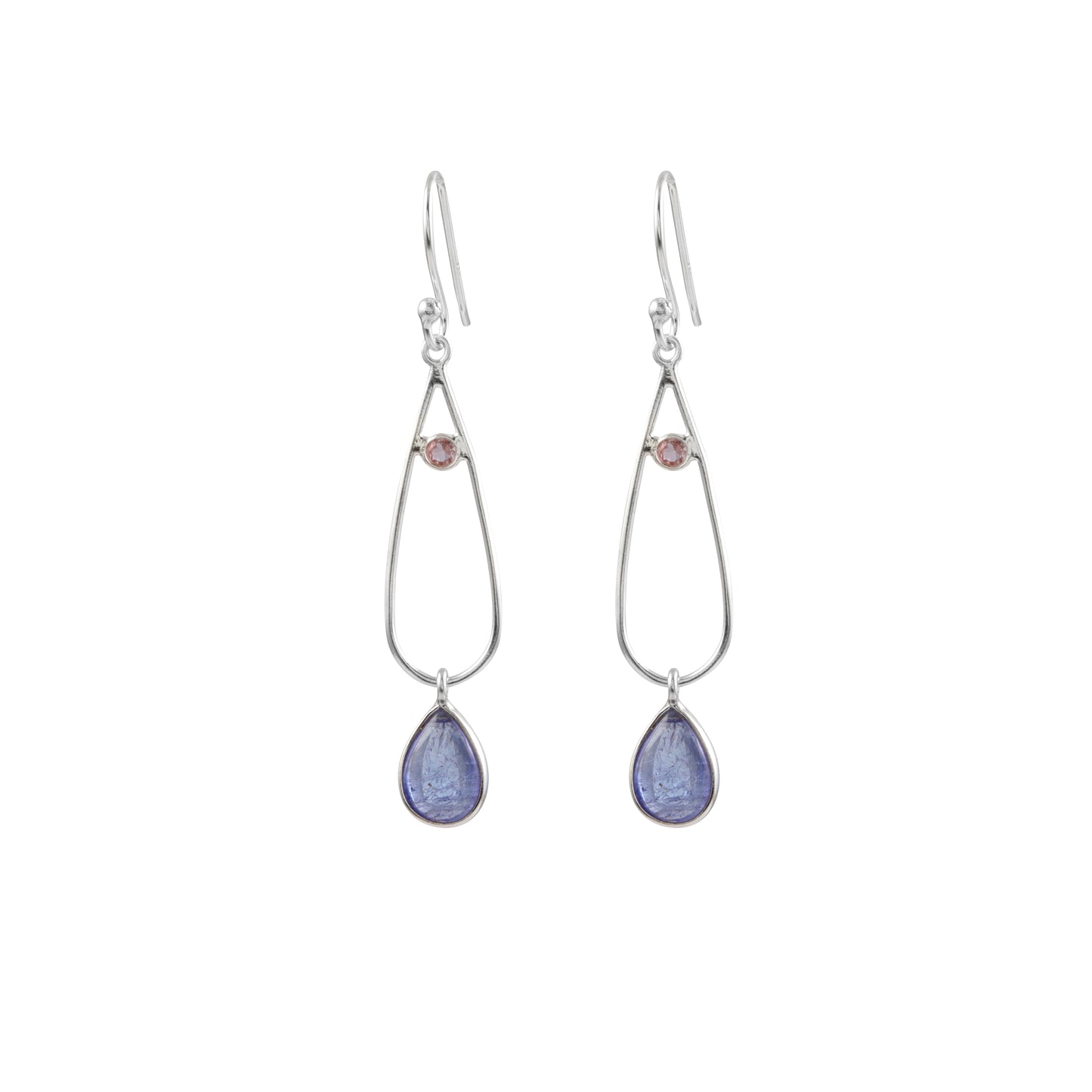 Stone drop earring