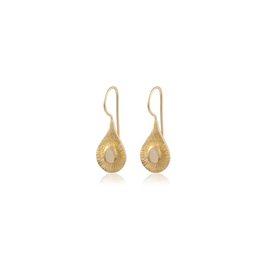Elegat Gemstone Drop Earring made with 925 Sterling Silver