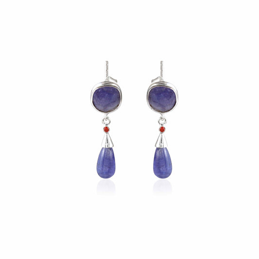 925 Sterling Silver Gemstone Drop Earring for Women
