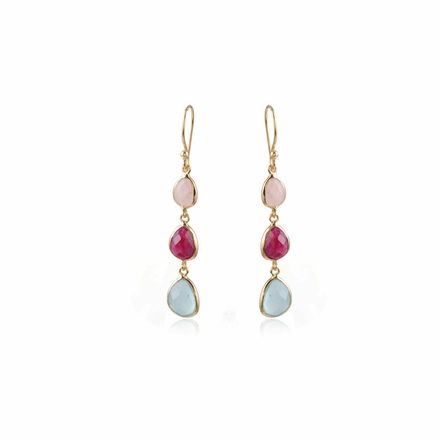 925 Silver hammer stone Earring