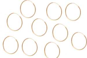 925 Silver Plain Bali Earring