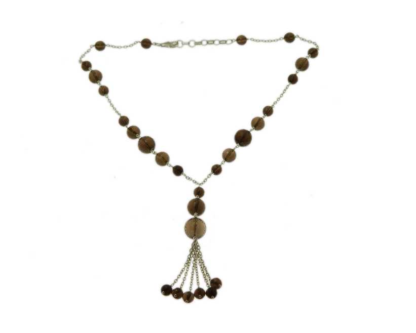 Gemstone Necklace with 925 Sterling Silver