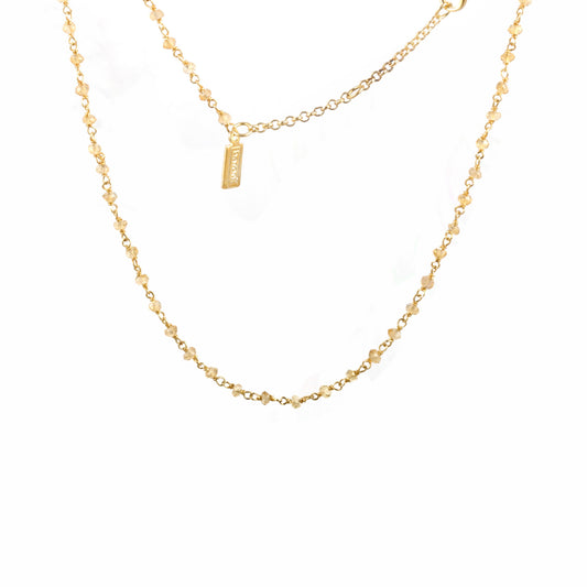 Gemstone Beads Necklace with 925 Sterling Silver