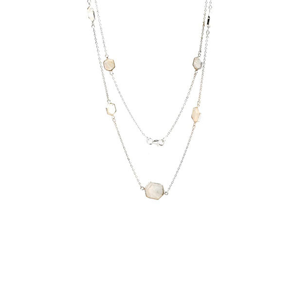 Silver Gemstone Necklace for women with 925 sterling silver