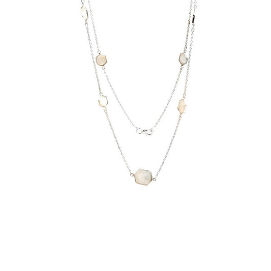 Silver Gemstone Necklace for women with 925 sterling silver