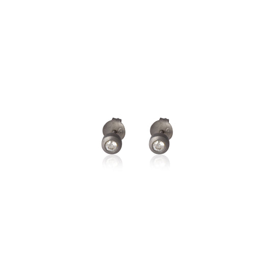 Gemstone Silver earring stud