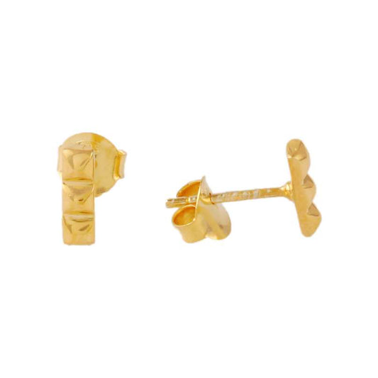 925 Silver Plain Studd Earring