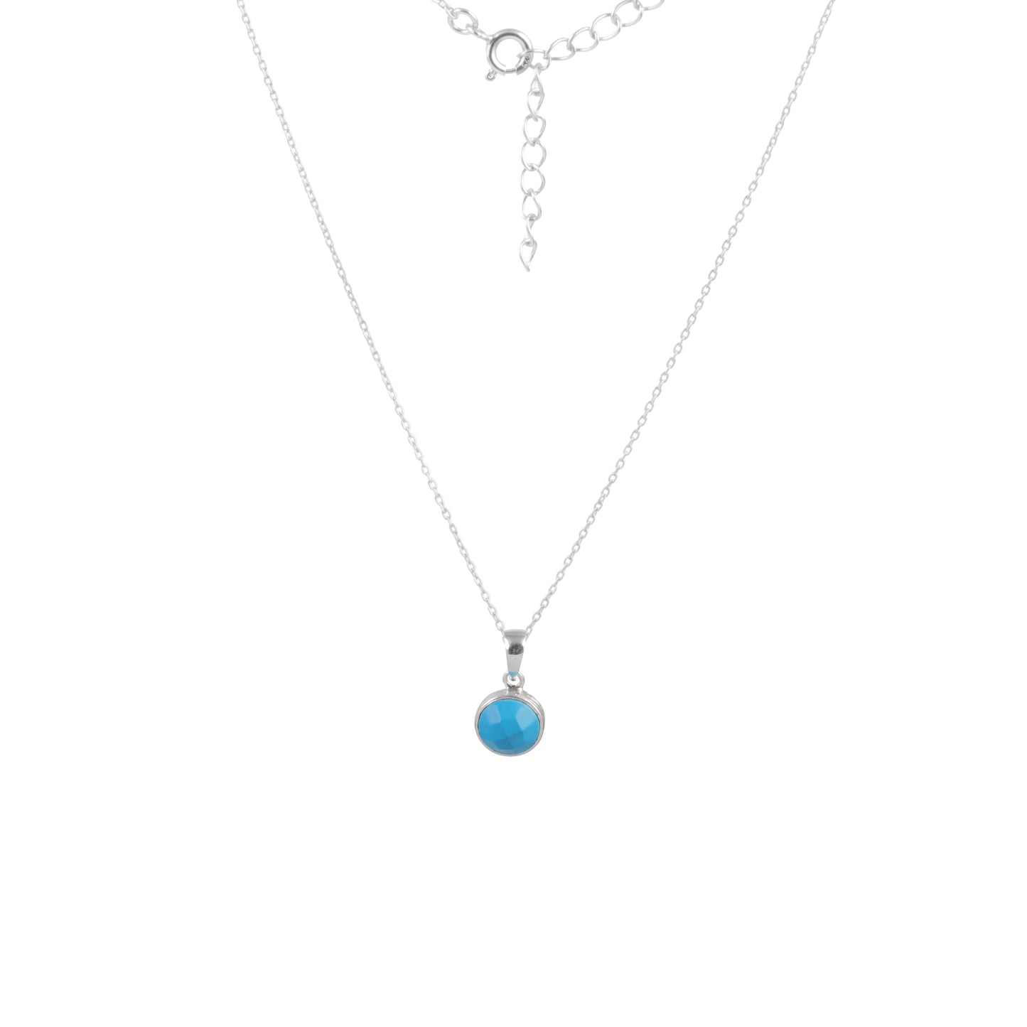 Gemstone Necklace with 925 Sterling Silver