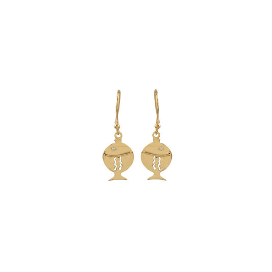 Traditional Festive Temple Inspired Jewellery Gold Drop Dangle Earring