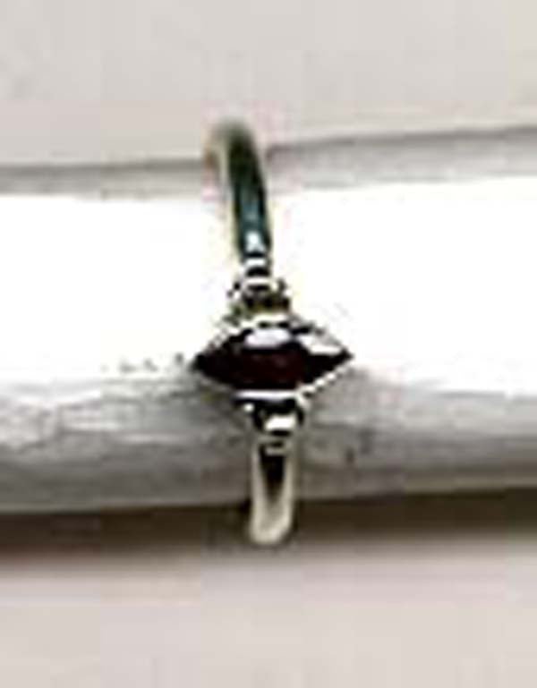925 Sterling Silver Single Stone Silver Ring