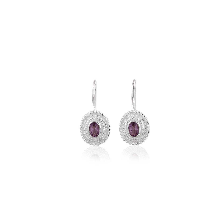 Circle drop earring