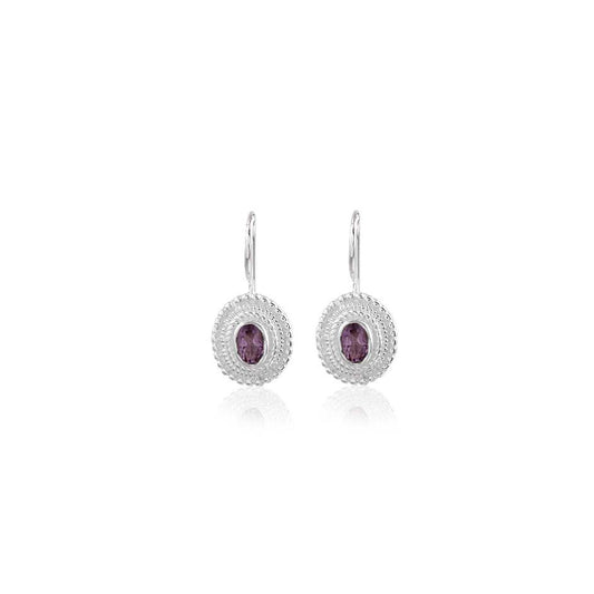 Circle drop earring