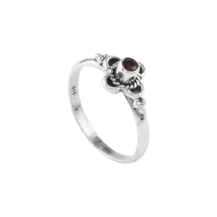 925 Sterling Silver Single Stone Silver Ring