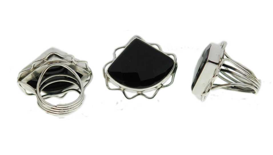 Silver Single Stone Ring