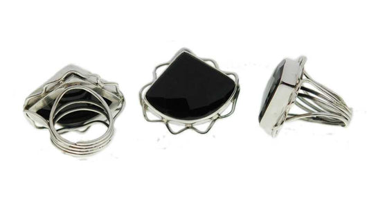 Silver Single Stone Ring