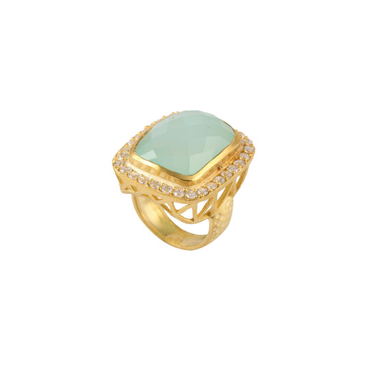 925 Sterling Silver Multi Gem Stone Silver Ring