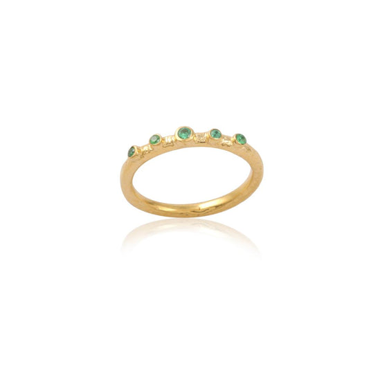 925 Sterling Silver Multi Gem Stone Silver Ring