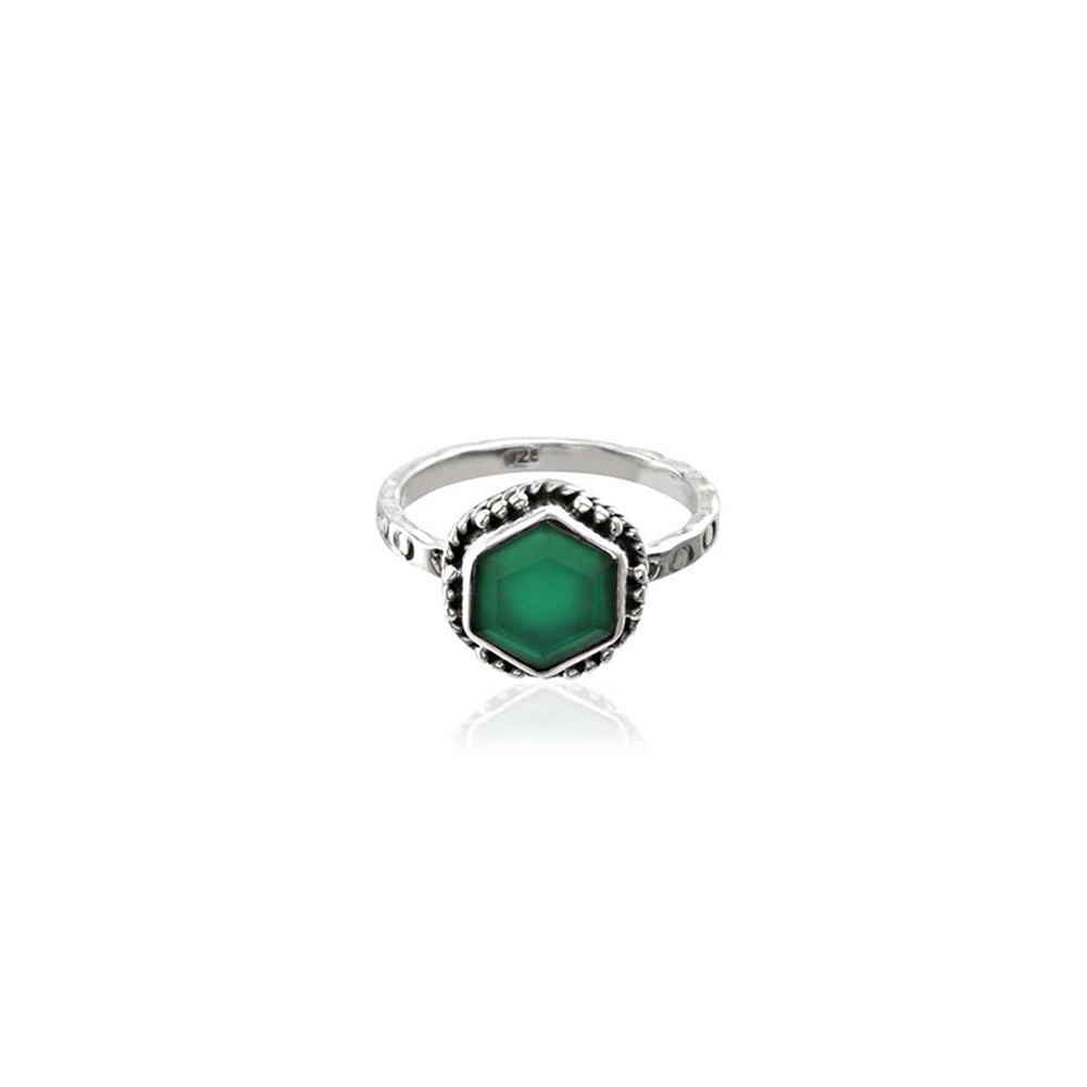 925 Sterling Silver Single Stone Silver Ring