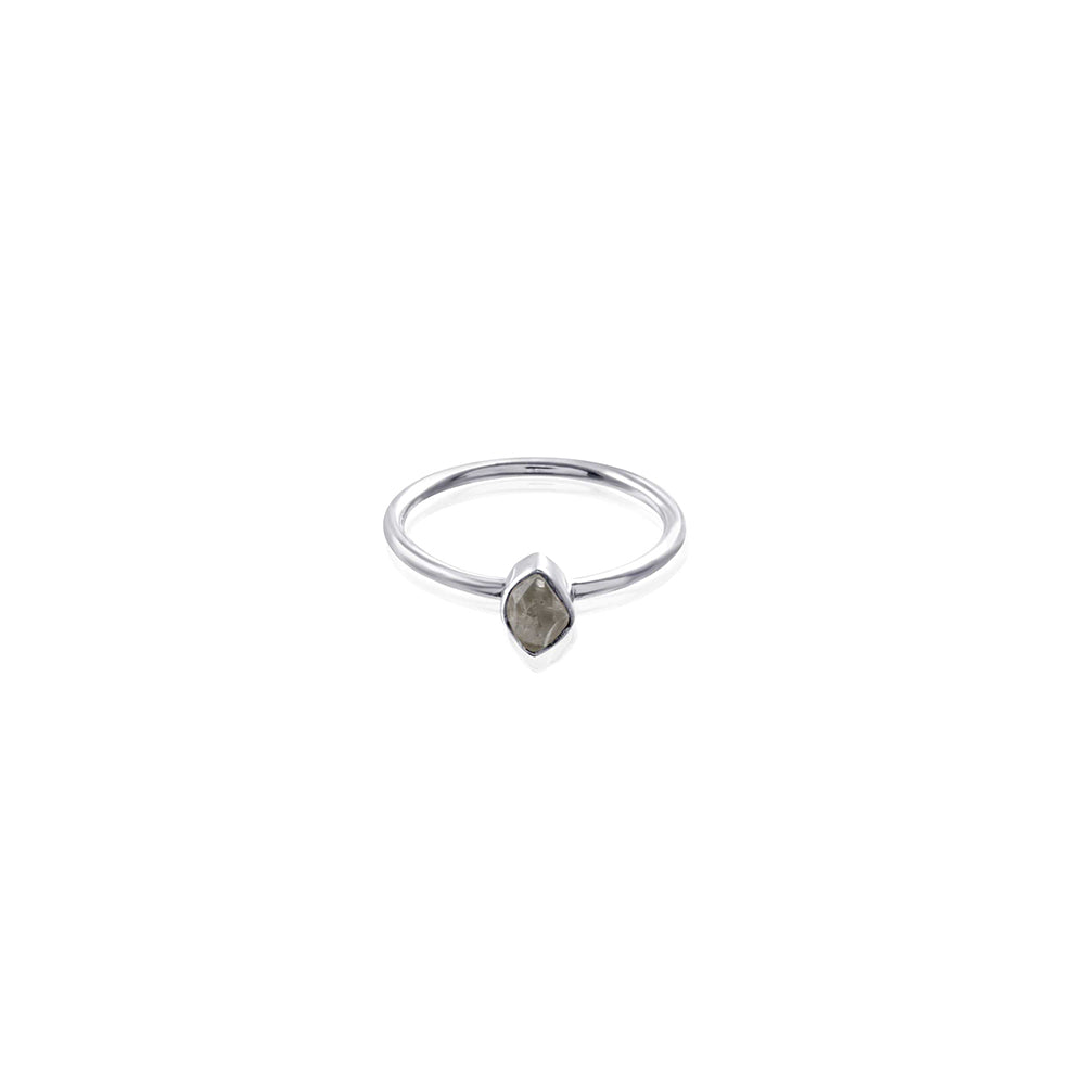 925 Sterling Silver Single Stone Silver Ring