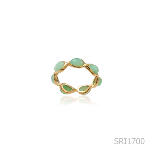 925 Sterling Silver Multi Gem Stones  Silver Ring